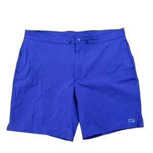 Duluth Trading Shorts Mens 40 x 9" Blue Cannonball Hybrid with Armachillo Liner